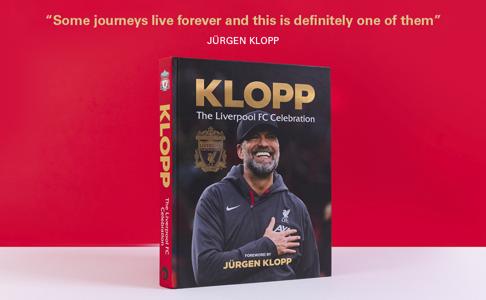 Photograph of Klopp book with a quote from Jurgen Klopp at the top