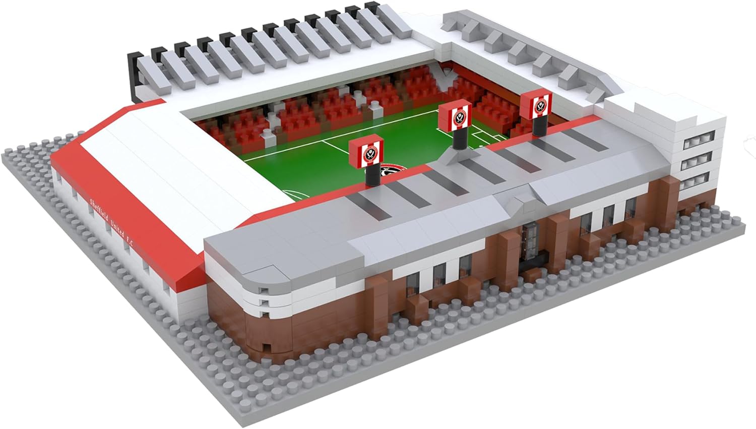 MICRODESIGNS Sheffield United FC, The Blades, Bramall Lane Stadium Building Block Toy Model, Football Gift, (1086 pcs) - Image 3