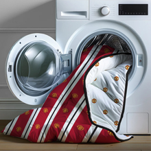Coverless bedding can be washed as one, with no duvet cover