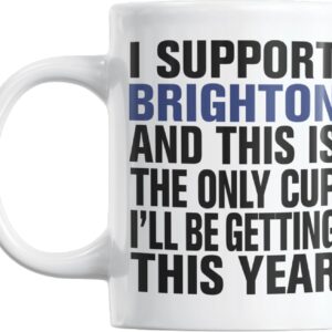 Football Secret Santa Mug Gift for Brighton Supporters | Mug Gift for Brighton Fans | Football Stuff, Joke Mug for Friends, Colleague, Cousin, Uncle, Dad, Father, Son, Brother 11oz