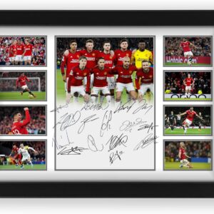 Manchester United Football Club Signed Poster Print - Limited Edition Autograph Fan Gift – Collectible Memorabilia Merchandise (Unframed A4 (30x21cm))