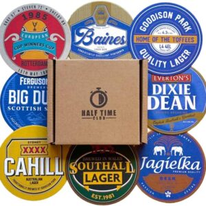 Everton Football Beer Mat Coasters - Perfect for a Gift or Present for Any Everton Fan (8-Pack)
