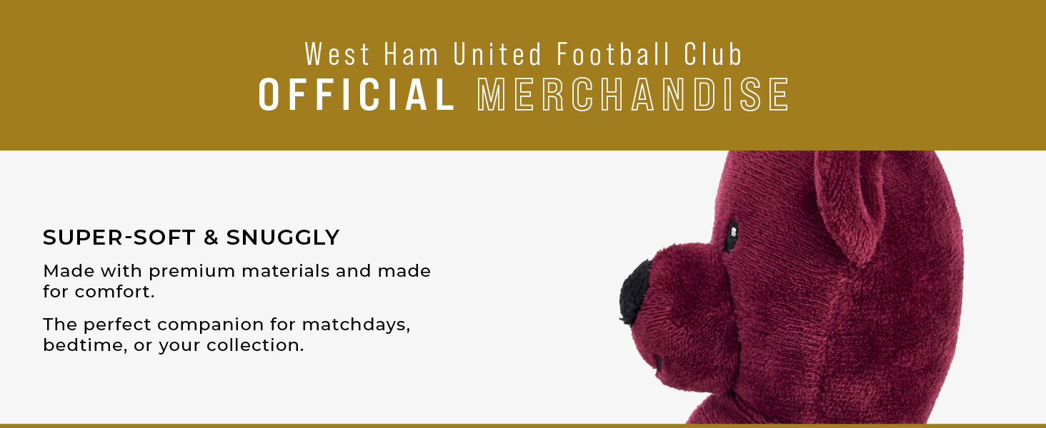 West Ham United FC Beanie Bear Plush