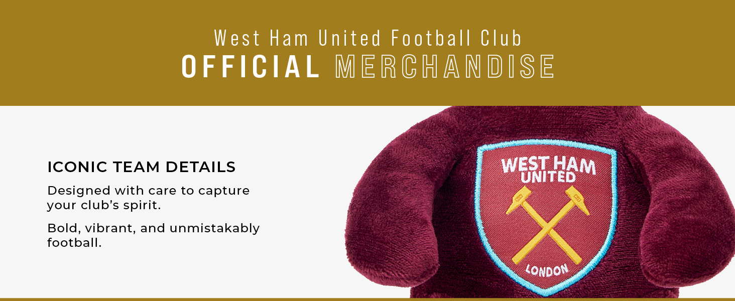 West Ham United FC Beanie Bear Plush