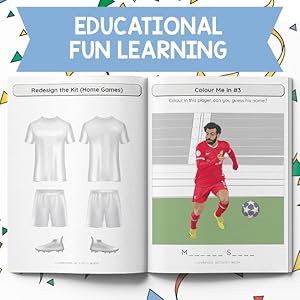 1 football word search crossword colouring formations kids fun activities puzzles gift learning