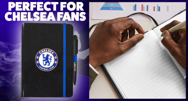 Chelsea F.C. Supporters' Gear Stationery Set A4 Notebook & Pen