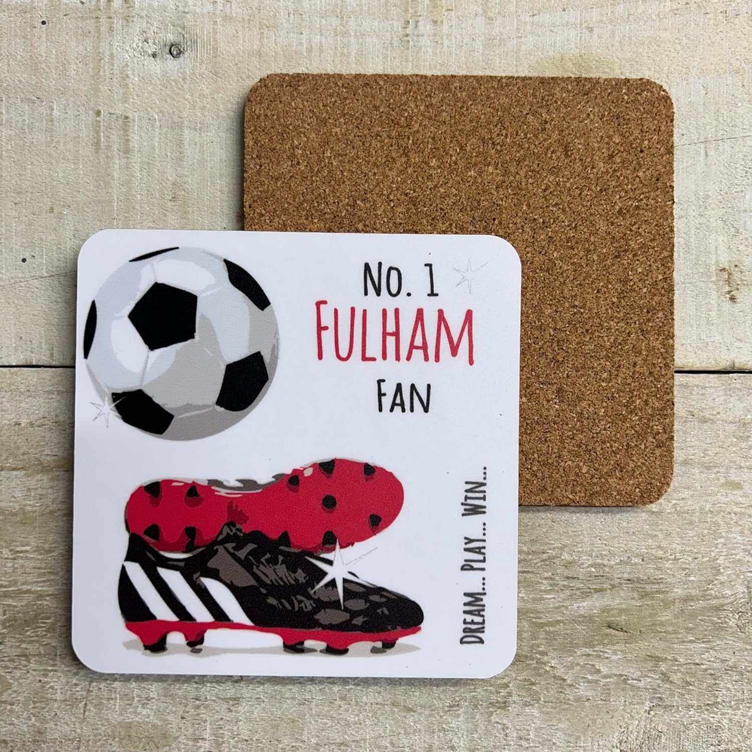 Fulham Cottagers FC Football Club Fan - COASTER DRINK MAT - by WHITE COTTON CARDS (C-FN73) - Image 3