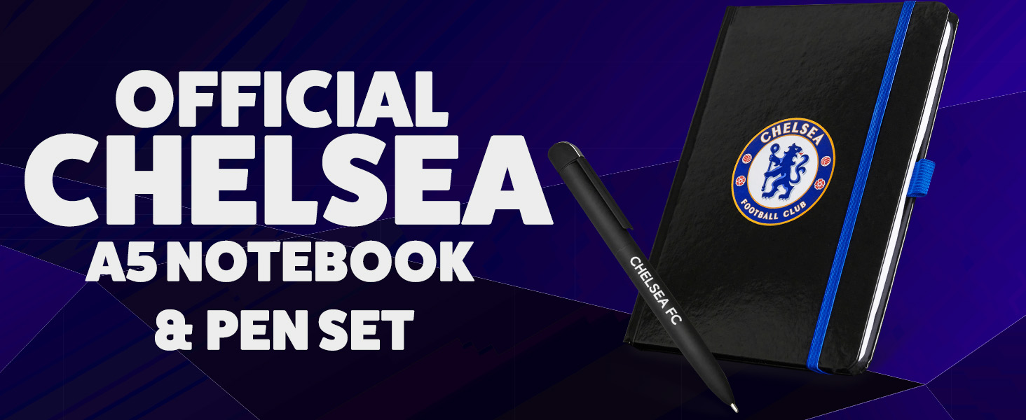 Chelsea F.C. Supporters' Gear Stationery Set A4 Notebook & Pen