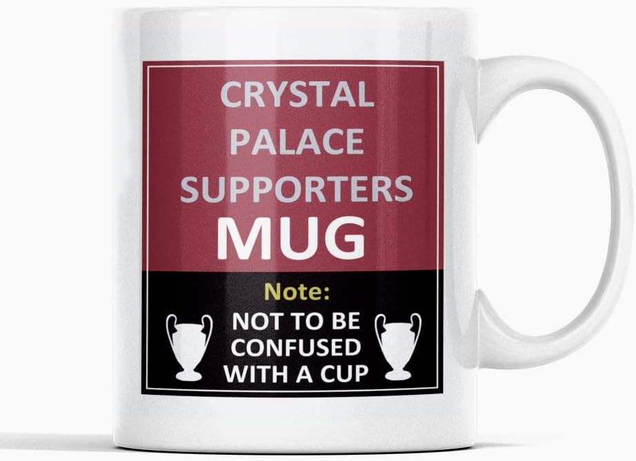 Crystal Palace Football Club Supporters Rival Team Joke Funny New and Easy Office Tea and Coffee Mug Gift