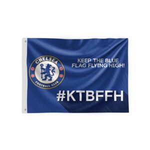 FOCO Officially Licensed Chelsea FC Motivational Slogan Football Club Flag