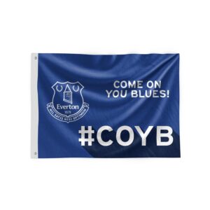 FOCO Officially Licensed Everton FC Motivational Slogan Football Club Flag