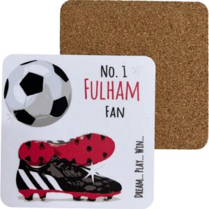 Fulham Cottagers FC Football Club Fan - COASTER DRINK MAT - by WHITE COTTON CARDS (C-FN73)
