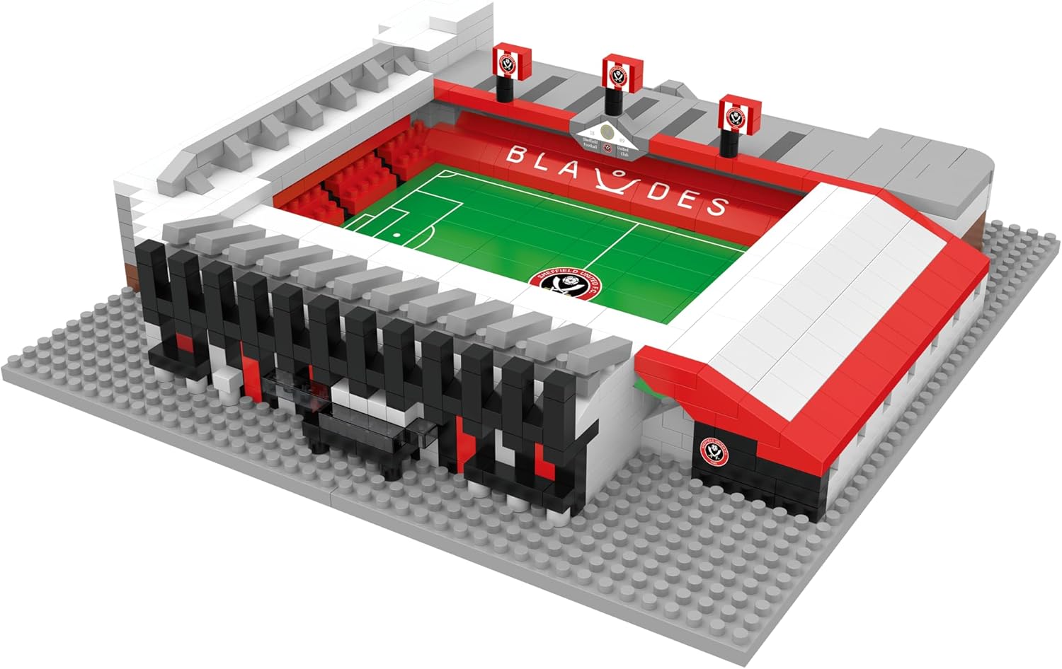 MICRODESIGNS Sheffield United FC, The Blades, Bramall Lane Stadium Building Block Toy Model, Football Gift, (1086 pcs)