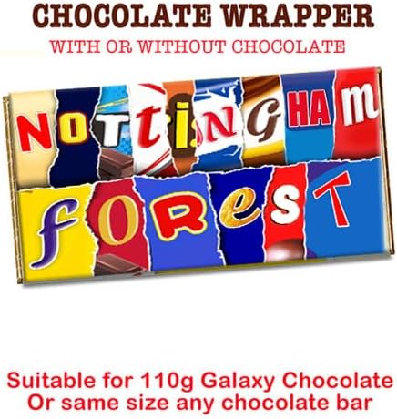 Nottingham Forest Football Club FC CHOCOLATE BAR WRAPPER Novelty Gift Present for Friends Sport Fans (With Chocolate Bar) - Image 2