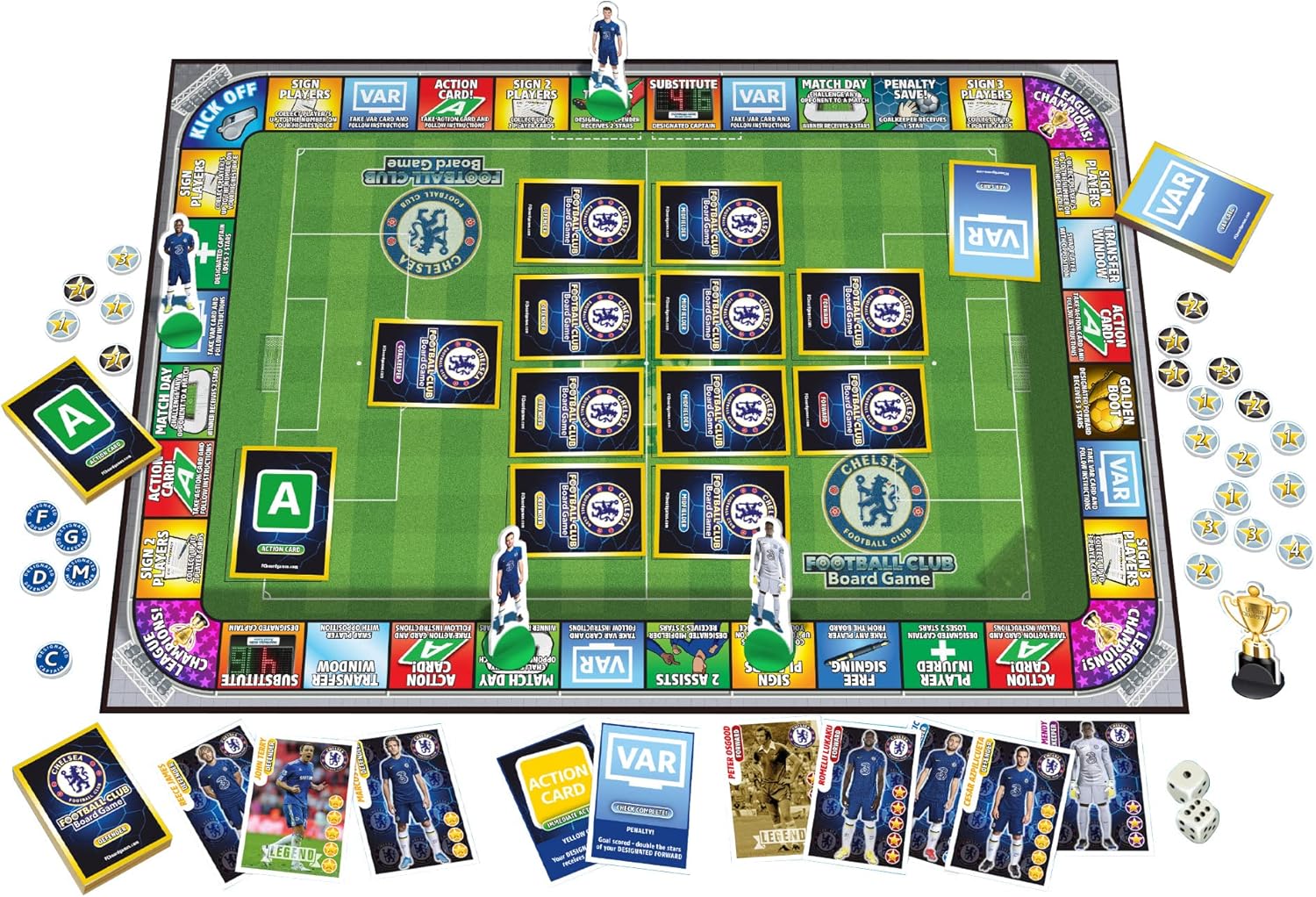Official Chelsea Football Club Board Game By Football Billionaire | Family Board Games for Kids and Adults | Ages 6+| A Trading & Family Strategy Board Game for 2-6 Players as Seen on Dragon's Den - Image 2