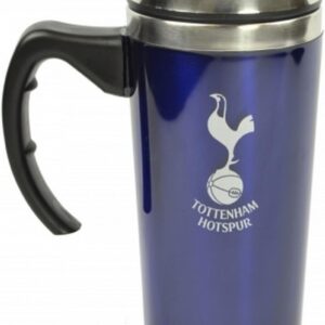 Tottenham Hotspur FC Official Football Crest Aluminium Travel Mug (One Size) (Navy), 450 milliliters