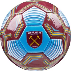 West Ham United F.C. Football Soccer Ball for Adults Teenagers Kids Training Football Size 3, 4 or 5 West Ham Merchandise