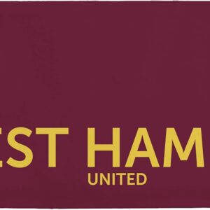 West Ham United Football Club Official Beach Bath Towel "Claret & Gold" Design