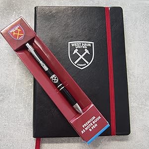 West Ham United A5 notebook with WHU pen in gift box
