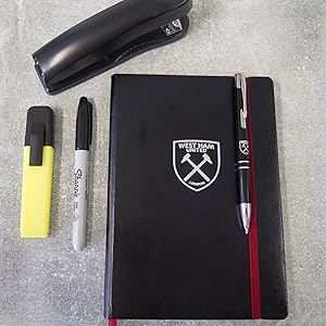 West Ham Notebook and pen with additional stationary items