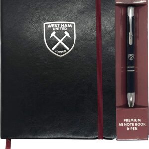 West Ham United Notebook & Pen A5 Executive Premium OFFICIAL Football Gift