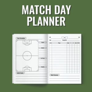 Grassroots Football Match Day Planner: for Managers and Coaches of Saturday & Sunday Football Clubs within Amateur Leagues and Youth Soccer