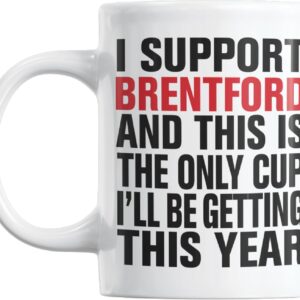 Gift Island Football Secret Santa Mug Gift for Brentford Supporters | Mug Gift for Brentford Fans | Football Stuff, Joke Mug for Friends, Colleague, Cousin, Uncle, Dad, Father, Son, Brother 11oz