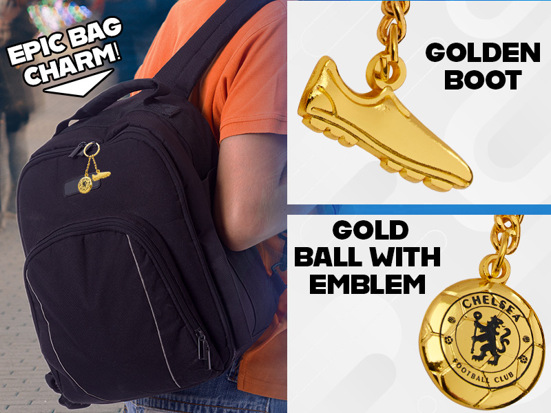 Chelsea F.C. Keyring and Pin Badge Gift Set