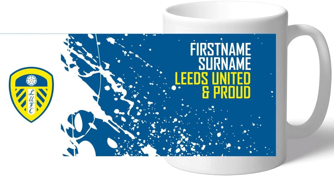 Personalised Proud 11oz Ceramic Mug for Leeds United FC Fans, Great Gift for Whites Football Supporters, Ceramic Tea Coffee Mug - Image 3