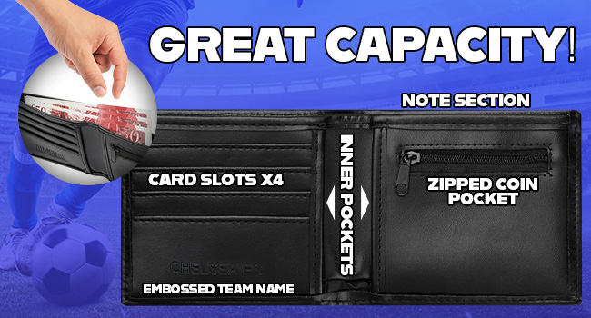 Chelsea F.C. Sports Fan Wallet Accessories Set