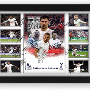 Tottenham Hotspur Club 2024-25 Team Merchandise Signed Poster Print- Limited Edition Autograph Football Fan Gift – Collectible Memorabilia, Spurs FC Signed Premier League (Unframed, A3 (40x30cm))