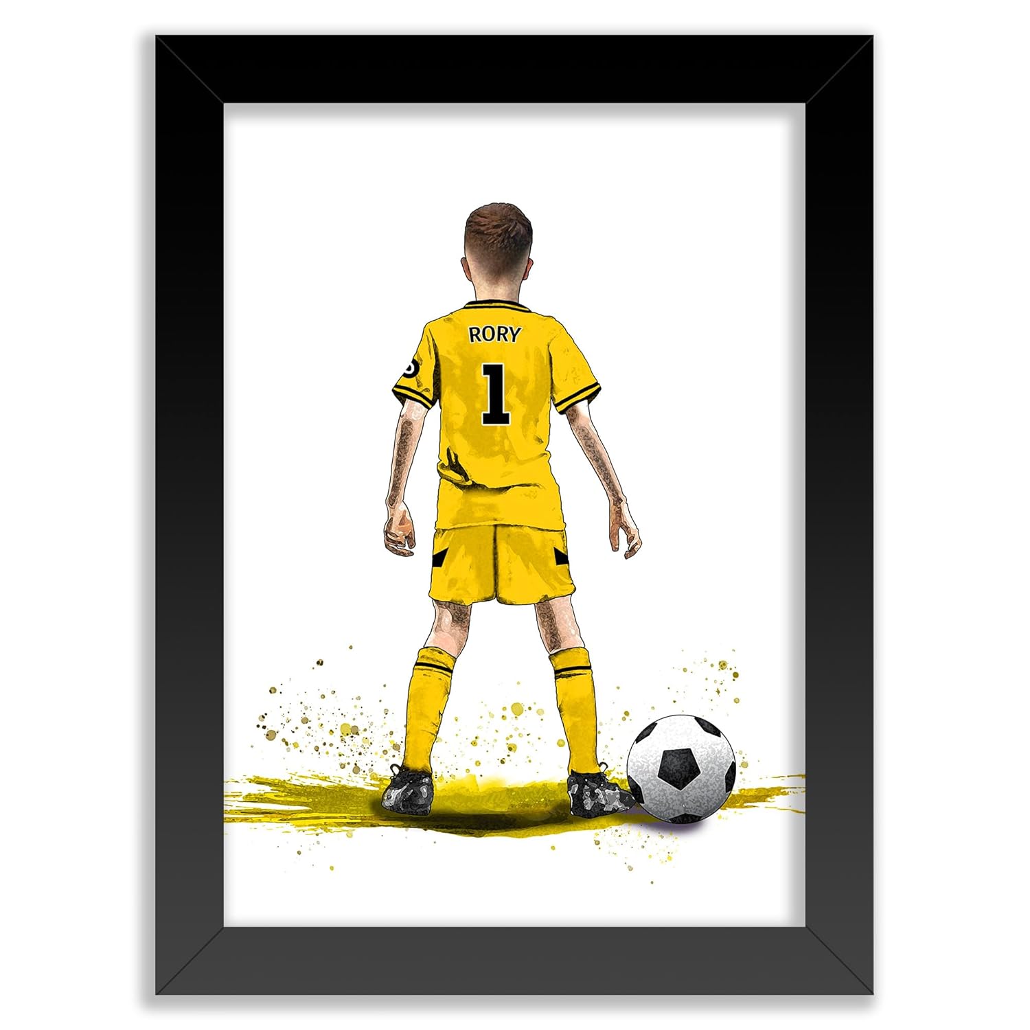Personalised Wolves Football Gifts for Boys - Wolverhampton Wanderers - Wolverhampton Football Posters for Boys Bedrooms - Wolves Football Room Decor by Art by Toor (Fine Art Print (unframed))
