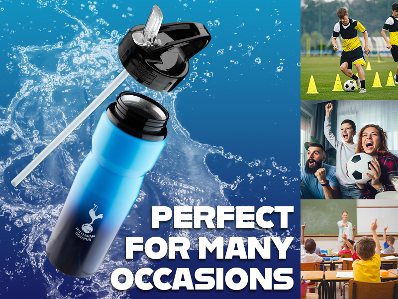 Tottenham Hotspur FC Water Bottle with Straw