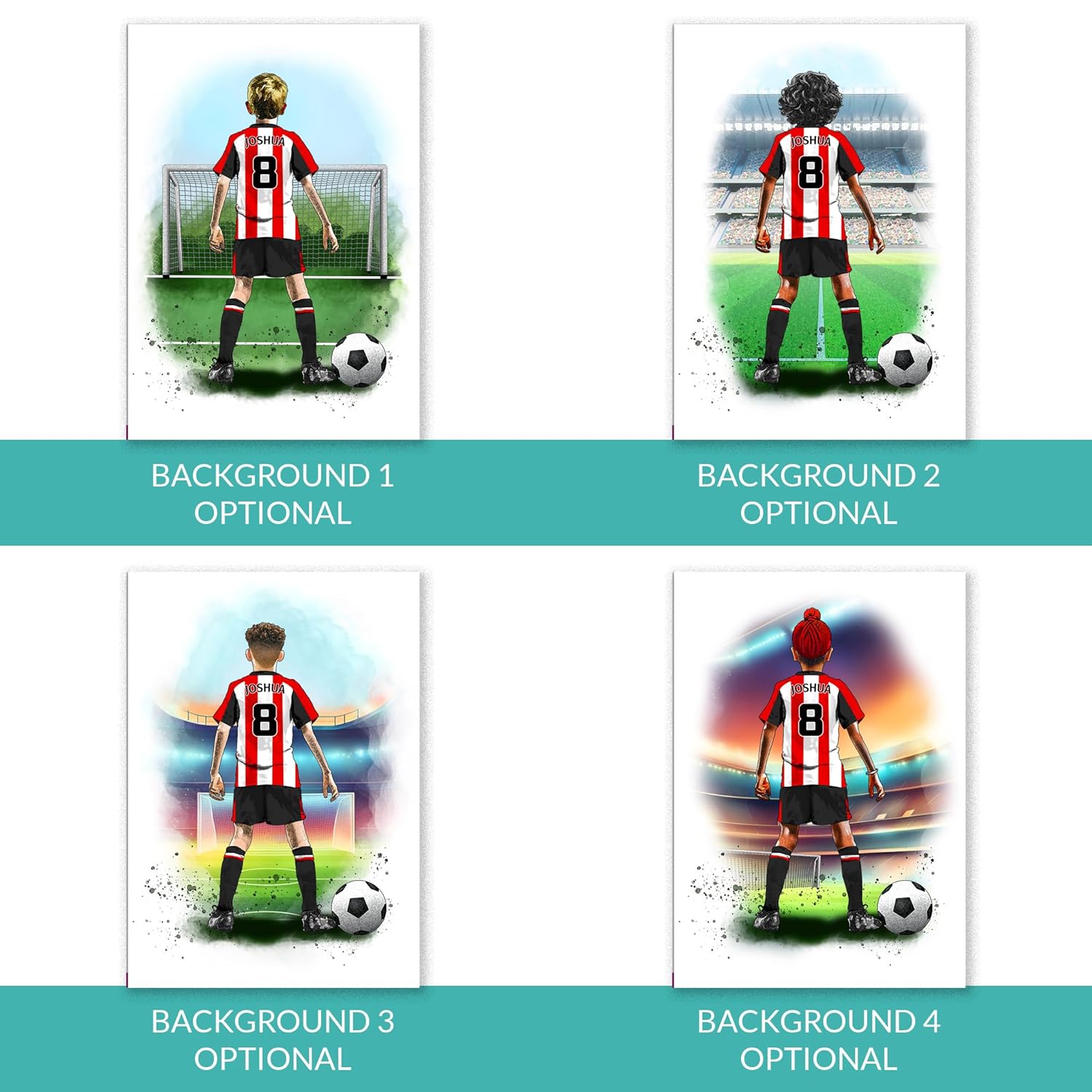 Personalised Brentford Football Gifts for Boys - Brentford FC - Brentford Football Posters for Boys Bedrooms - Brentford Football Room Decor by Art by Toor (Black Frame) - Image 3