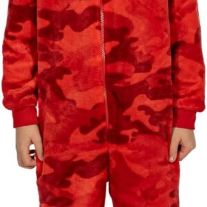 Arsenal Football Club Boys Camouflage Fleece Sleepsuit Kids All in One