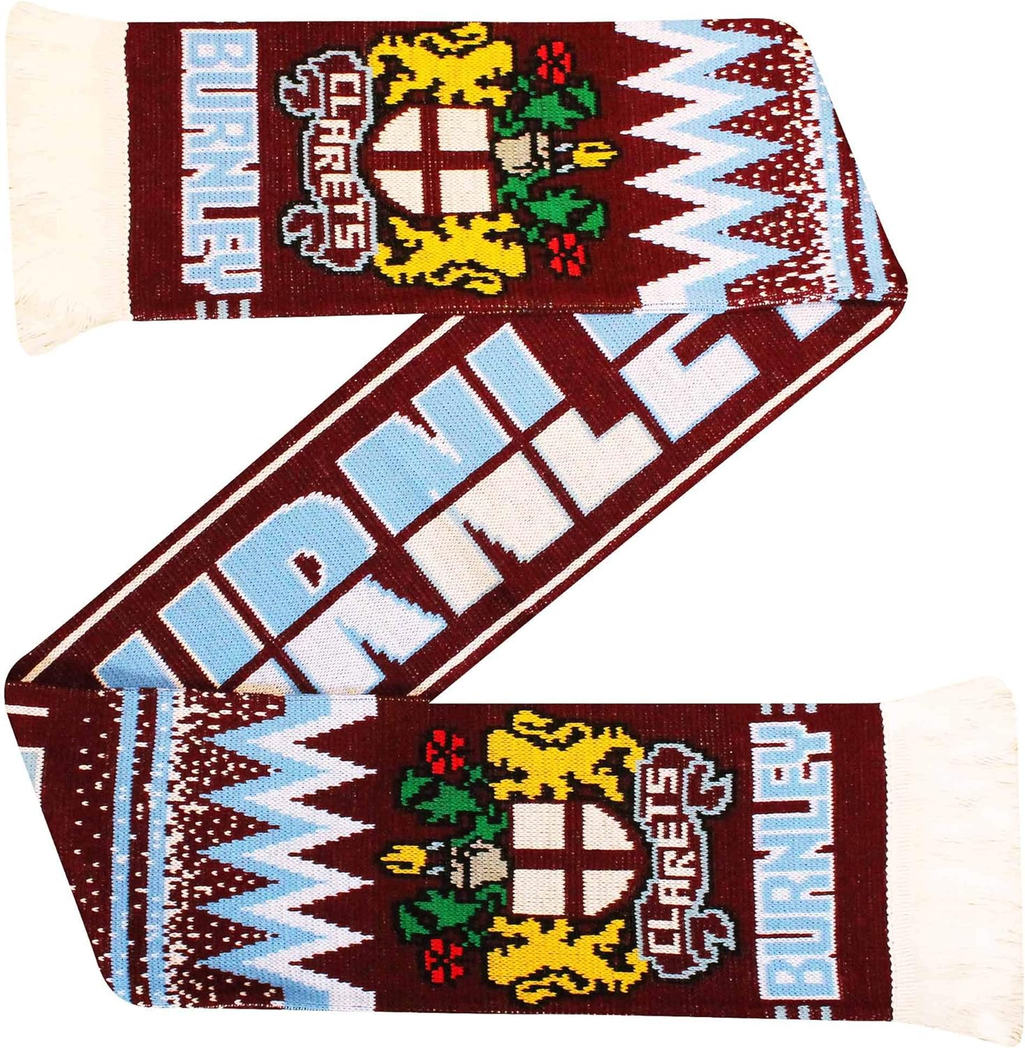 Beyond Happy Burnley FC Football Supporters' Scarf - Burnley Clarets Football Fan Scarf - 100% Acrylic - Image 2