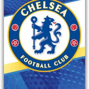 Chelsea Football Club Birthday Card Relatives Birthday Card, Comes with Stickers to Personalise with your Caption, Mum, Dad, Grandson, Boyfriend, Open Birthday Card, Blue