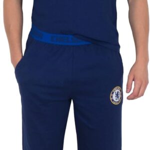 Chelsea Mens Pyjamas Long Premium Set OFFICIAL Football Gift