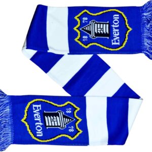 Everton Official FC Football Crest Fans Bar Scarf (100% Acrylic)