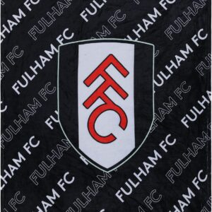 FOCO Championship Football Fulham Fan Bed Throw Blanket