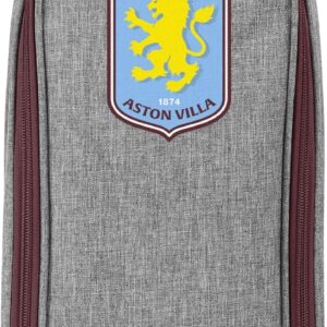 FOCO Officially Licensed Aston Villa FC Grey Boot Bag