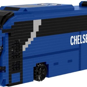 FOCO Officially Licensed Chelsea FC Football BRXLZ Bricks 3D Coach Toy Model - Premier League Construction Toy - 1347 Pieces - Ages 12+ - Sports Merchandise