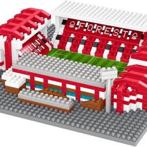 FOCO Officially Licensed Nottingham Forest FC The City Ground 3D Bricks Mini BRXLZ Football Stadium Construction Set - Premier League Model - 835 Pieces - Ages 12+ - Sports Merchandise