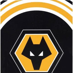 FOCO Officially Licensed Wolverhampton Wanderers FC Football Pulse Single Duvet Cover Bedding Set | Includes Matching Pillowcase | Reversible