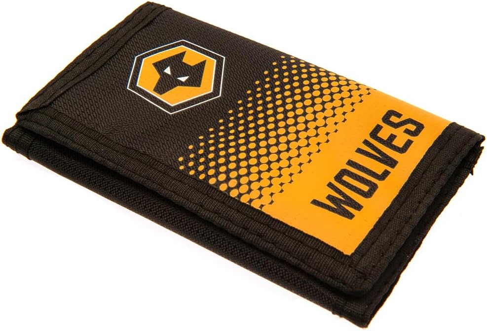 Forever Collectibles UK limited Official Wolverhampton Wanderers FC Wallet, Black Fade Design