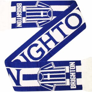 GIFTS 4 ALL Brighton Football Fans Scarf, Brighton Match Day Scarf, Seagulls Fans Scarf, Brighton Football Souvenir Scarf, Brighton Soccer Scarf