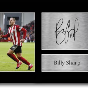 HWC Trading Billy Sharp Sheffield United Sheff Utd Gifts Printed Signed Autograph Picture for Fans and Supporters - A4