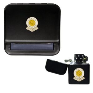 Leeds United Football Club Cigarette Rolling Machine and storproof Petrol Lighter
