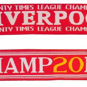 Liverpool Supporters Twenty Times League Champions 2025 Commemorative Scarf