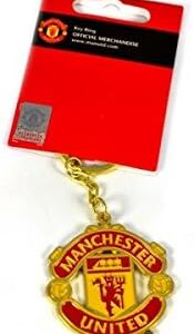 Manchester United Official Merchandise Football Club Sports Accessories, Gifts & Stationary Items. (Crest Keyring)